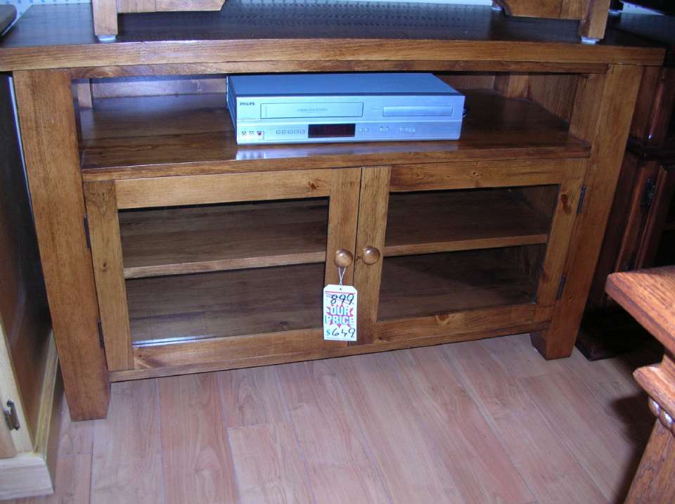 Rough Sawn Pine HDTV stand