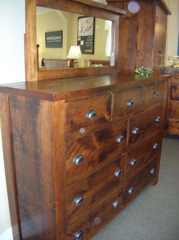 Rough Sawn 9 Drawer Pine Dresser