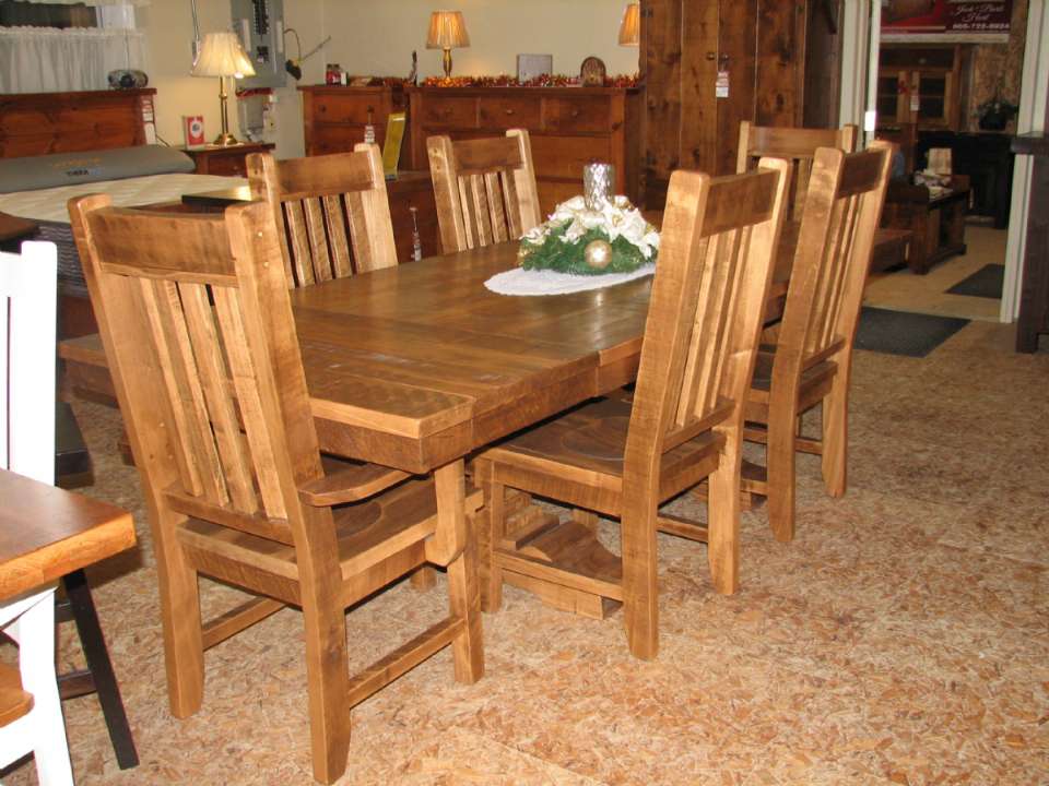 Maple Century Double Pedestal Table Set