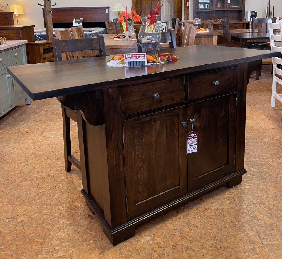 Wormy Maple Simplicity Seating Island